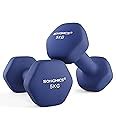 SONGMICS Hanteln 2er Set 2 X 5 Kg Hantelset Kurzhanteln Hexagon