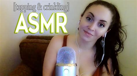 ASMR My Second ASMR Video Mic Tapping Crinkling Random