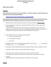 BIOL 1108 Lab Exercise 6 Osmosis And Diffusion Virtual Lab Prompt 6 3 1