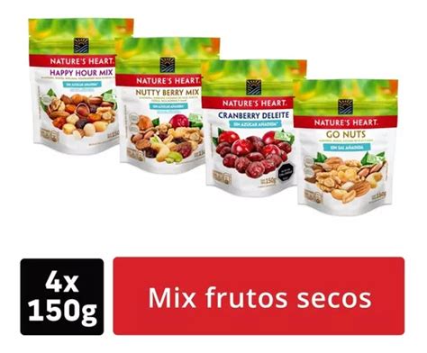 Snack Natures Heart® Mix Frutos Secos X4 Unidades Cuotas Sin Interés