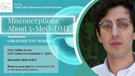 Hamilton Morris Common Misconceptions Of Meo Dmt By Five Meo Dmt