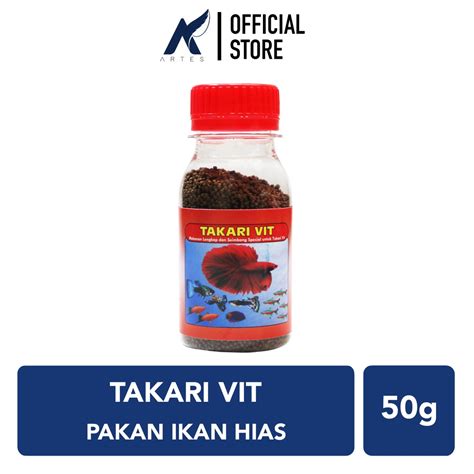 Jual Takari Vit Butir Pakan Makanan Pelet Pellet Ikan Hias Kecil Cupang