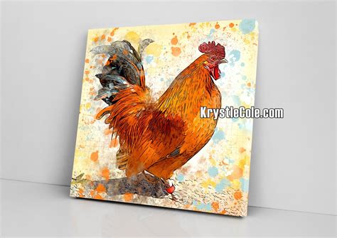 Chicken Rooster Art Print