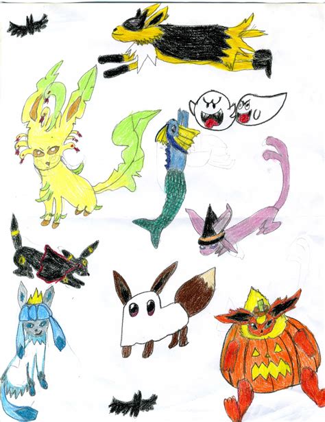 rhryhorchuk: Halloween Eeveelutions