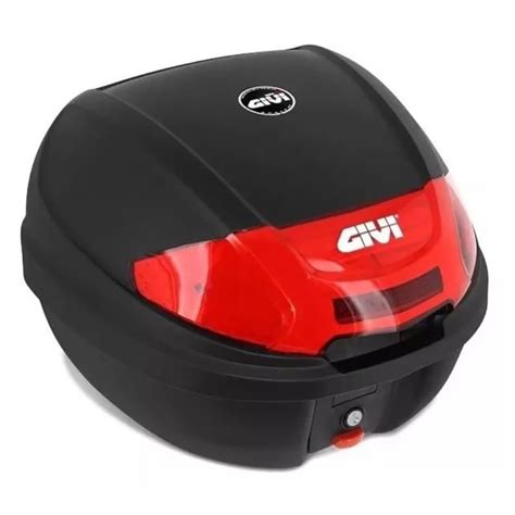 Baú Bauleto Givi Monolock E 300 N 30 Litros Lente Vermelha