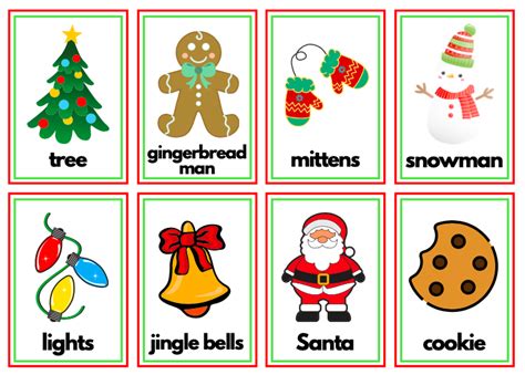 Fun Christmas Flashcards For Kids Eevvee