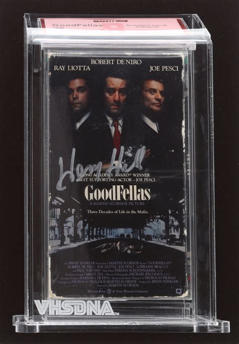 Henry Hill Signed 1990 Goodfellas Vhs Tape Beckett Pristine Auction