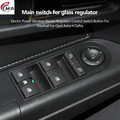 Electric Power Window Master Regulator Control Switch Button For