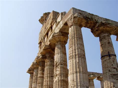 Templo De Atenea Paestum Pacov Flickr