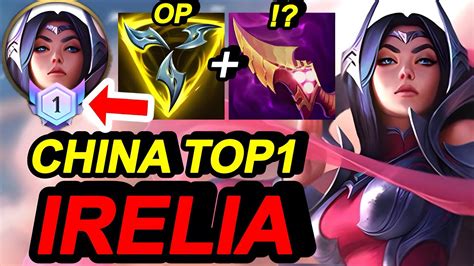 Wild Rift China Top1 Irelia Jungle OP Best Build 16 5 14 MVP Carry