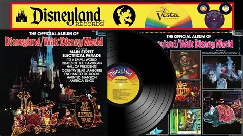 The Official Album Of DISNEYLAND WALT DISNEY WORLD Reconstructed LP