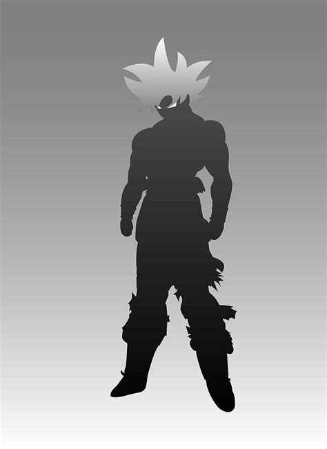 Goku Ultra Instinct Minimal Goku Minimalist Black HD Phone Wallpaper