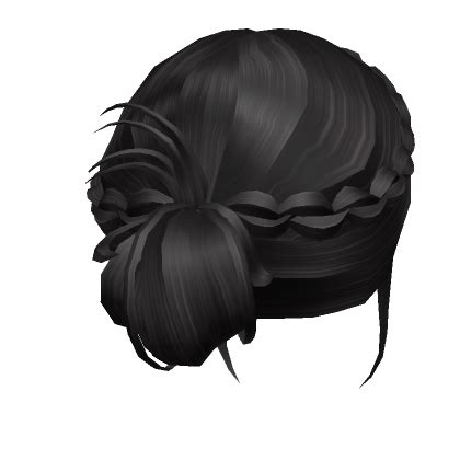 Aesthetic Messy Y K Low Clipped Bun Black Roblox Item Rolimon S