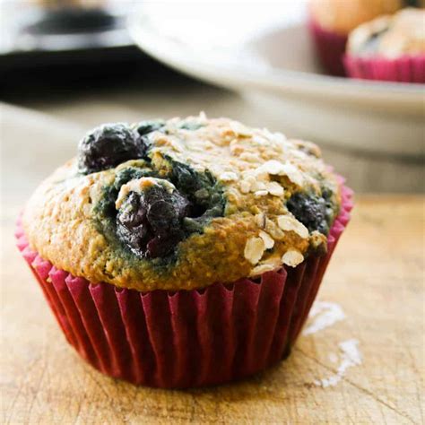 Oat Bran Blueberry Muffin Recipe Clean Eating Clean Eating With Kids