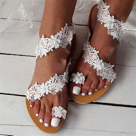 Women S Sandals Wedding Shoes For Bride Bridesmaid Women Peep Toe White