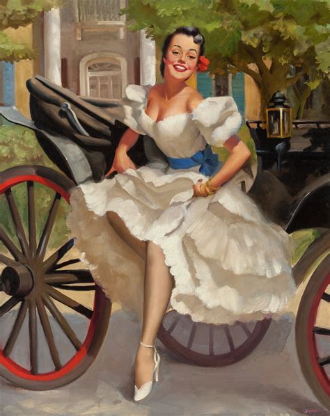 The American Pin Up Gil Elvgren Stepping Out Miss Sylvania