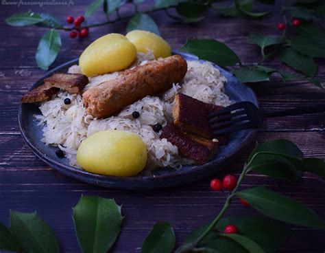 Choucroute garnie à l alsacienne végétalien vegan France vegetalienne