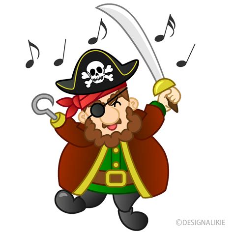 Fat Pirate Dancing Clip Art Free Png Image｜illustoon