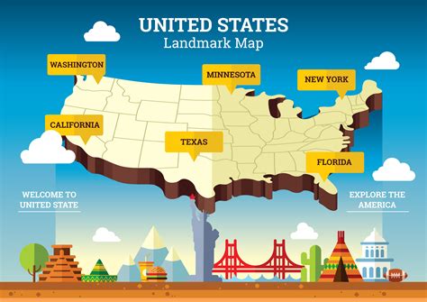 United States Landmarks Map