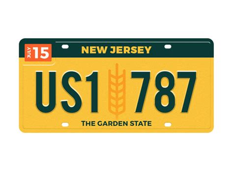 NJ License Plate by Mike McDonald on Dribbble