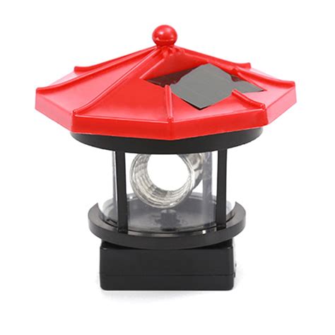 Bamill Solar Powered Lighthouse Degree Rotating Garden Outdoor Led