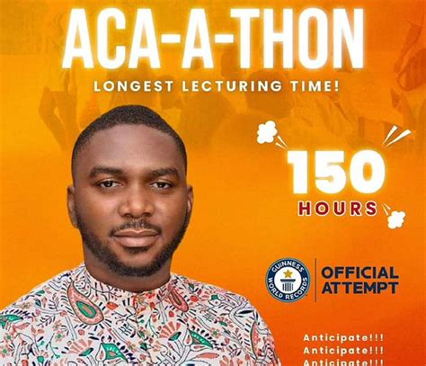 Meet The Nigerian Lecturer Who Aims To Break The World Record For The Longest Lecture