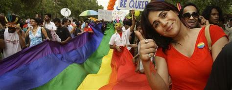 Inde Les Homosexuels Dans La Rue Gay