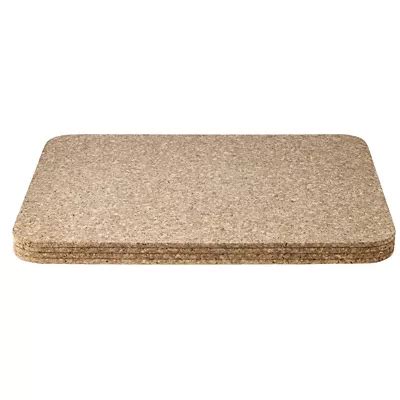 T G Woodware Large Rectangular Cork Table Mats Set Of Lakeland