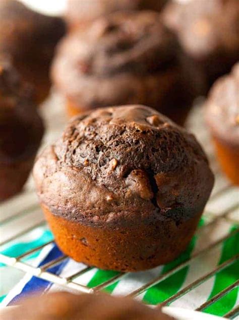 Healthier Double Chocolate Muffins The Recipe Critic