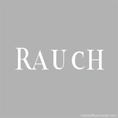 Text-based RAUCH Logo | Stable Diffusion Online