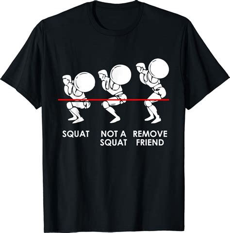 Funny Gym Workout Squats Levels Leg Exercise T Shirt