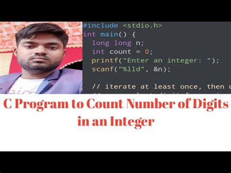 C Program To Count Number Of Digits In An Integer C Language 2021