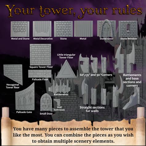 D Printable Dark Elves Tower By Landor Miniatures