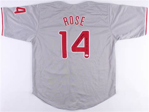 Pete Rose Signed Phillies Jersey Inscribed "4256"(JSA) 1980 World ...