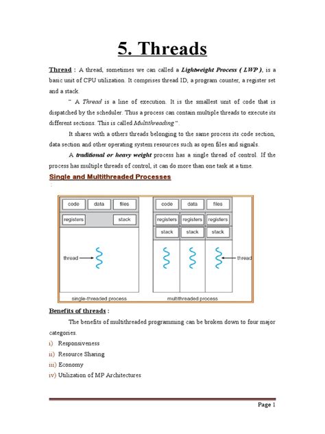 Threads: Thread | PDF | Thread (Computing) | Kernel (Operating System)