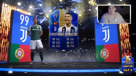 I PACKED 99 TOTS RONALDO IN A LEAGUE SBC PACK FIFA 19 YouTube