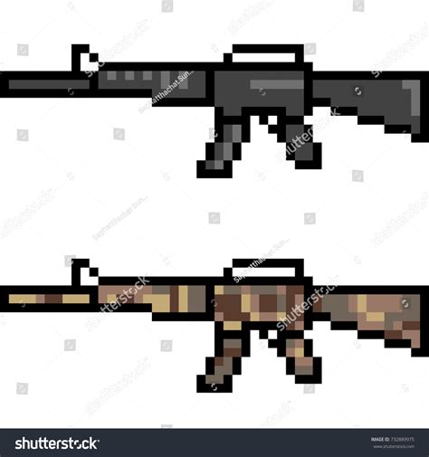 Sniper Rifle Pixel Art