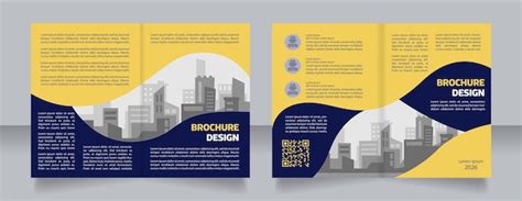 Conception De Brochure Vierge D Entreprise De Construction Ukrainienne