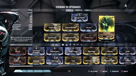 Warframe Vauban Build 0 Forma Youtube