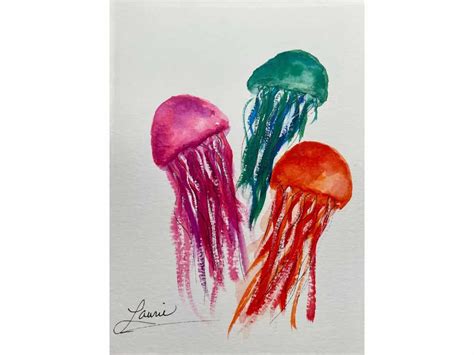 How To Paint Watercolor Jellyfish In 7 Easy Steps - Colorful Creative ...