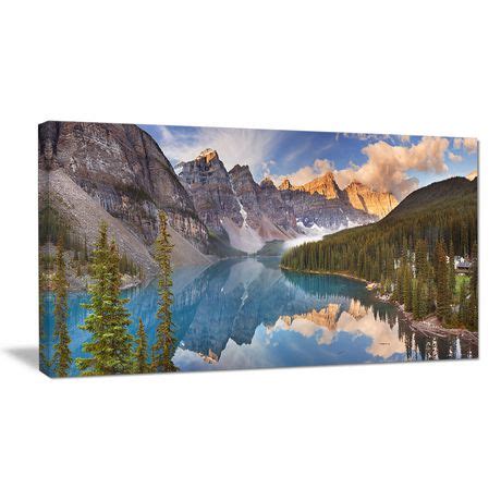 Design Art Moraine Lake in Banff Park Canada Landscape Art Canvas Print ...