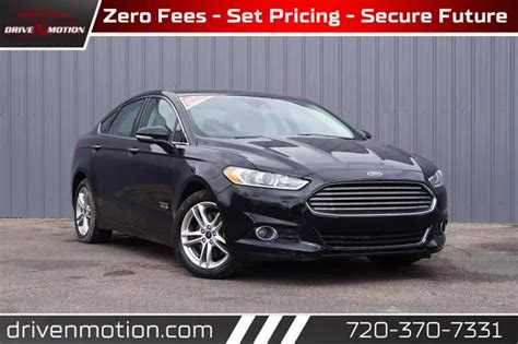 Used 2016 Ford Fusion Energi Plug In Hybrid Titanium Sedan 4d For Sale In Thornton Co Vin