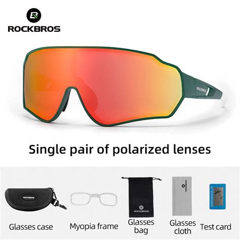 Rockbros Cycling Glasses Outdoor Sports Sunglasses Polarized Eyewear