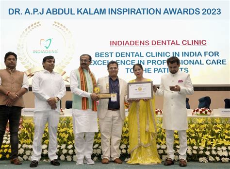 Indiadens Dental Clinic awarded Dr APJ Abdul Kalam Award 2023