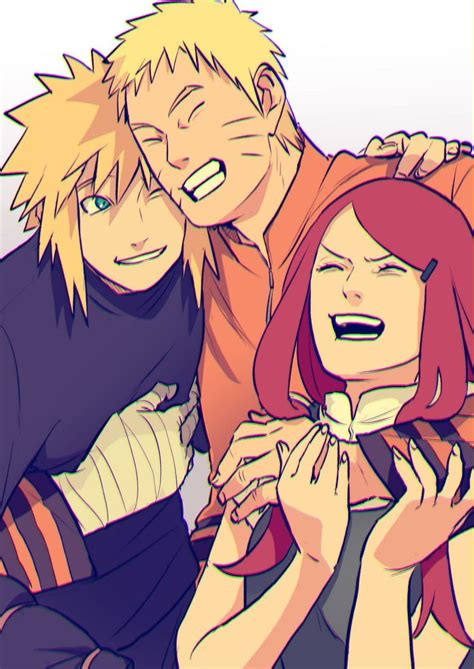 Namikaze Minato Uzumaki Kushina And Uzumaki Naruto Naruto Shippuden Anime Naruto And Kushina