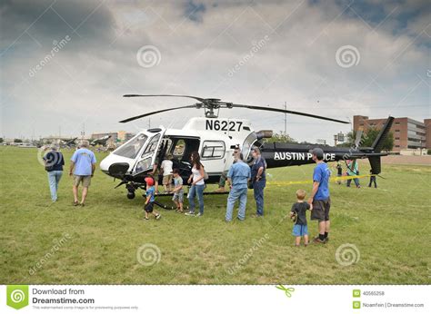 Police Helicopter and Visitors Editorial Stock Photo - Image of surveillance, american: 40565258