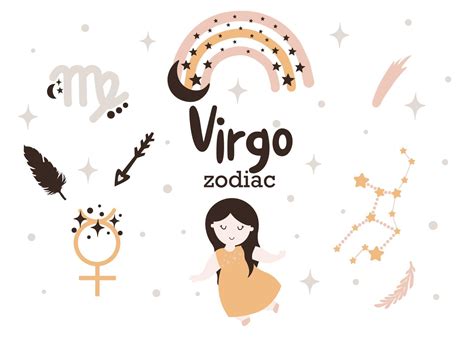 Printvirgo Signe Du Zodiaque Clipart Horoscope Enfants Mignons