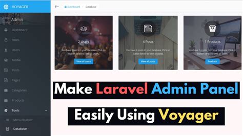 How To Make Admin Panel Easily In Laravel Using Voyager Voyager Admin