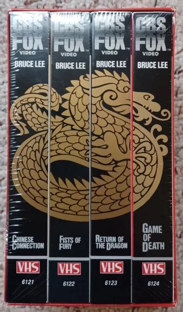 Cbs Fox Bruce Lee Coffret Cassettes Vhs Scell Es En Usine Films