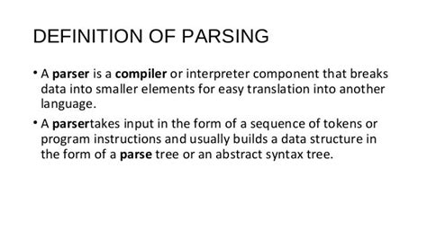 Parsing